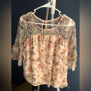 Floral new boundaries top size large